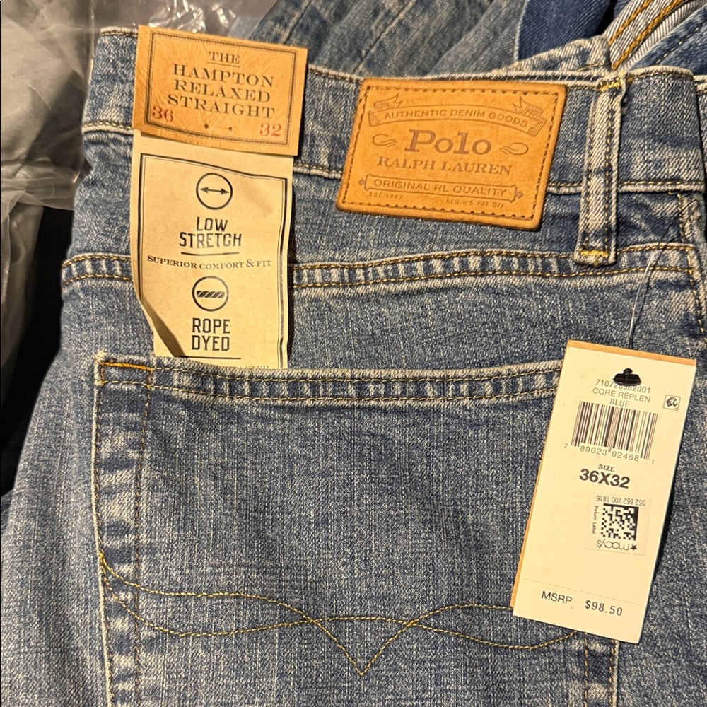 Polo by Ralph Lauren Men's Hampton Relaxed Straight Jeans - Blue